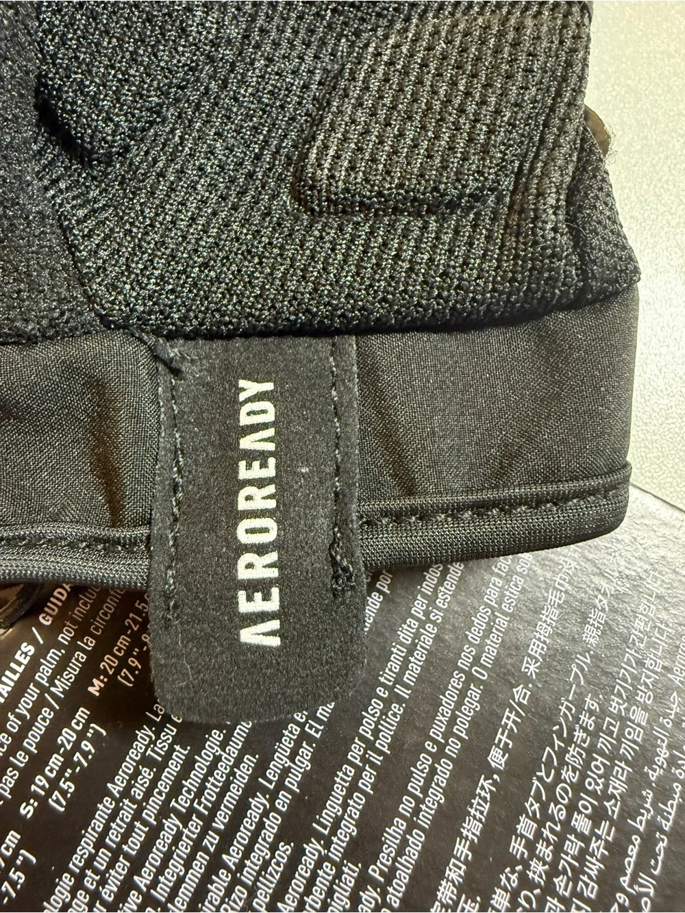 adidas Black and White Half-Finger Training Gloves